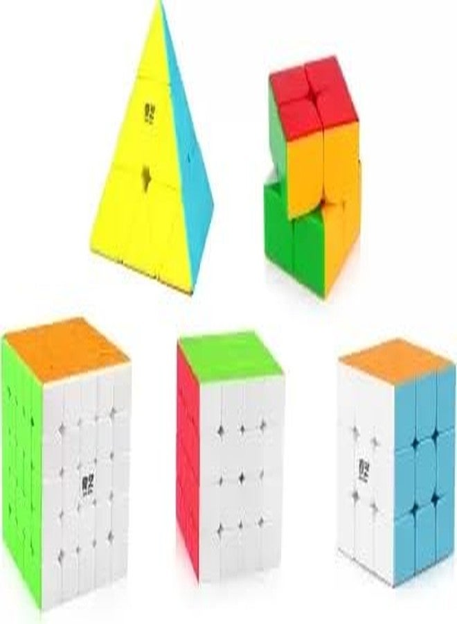 QWICK CLICK Combo of Super Speedy Smoothie Cube Set High Speed Stickerless Magic Puzzle Cubes Mind Game for Concentration for Sharp Mind (Combo-3) - Image 1